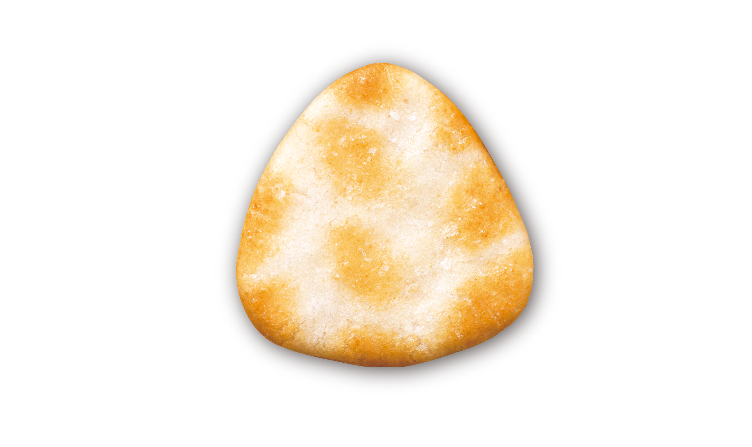 ポイント1 ふっくらザクザクのおせんべい ポイント2 大きさの違うつぶ塩 ポイント3 シンプルで深い味わい